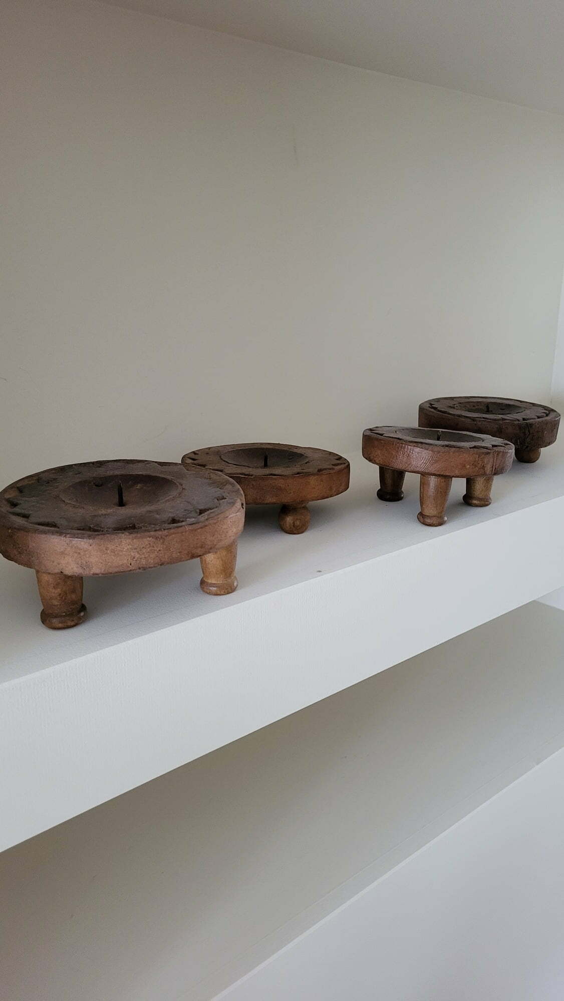 Candleholder old wood 4