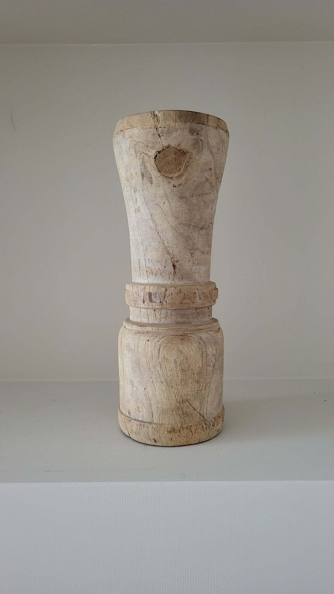 Candle Holder natural wood M 5