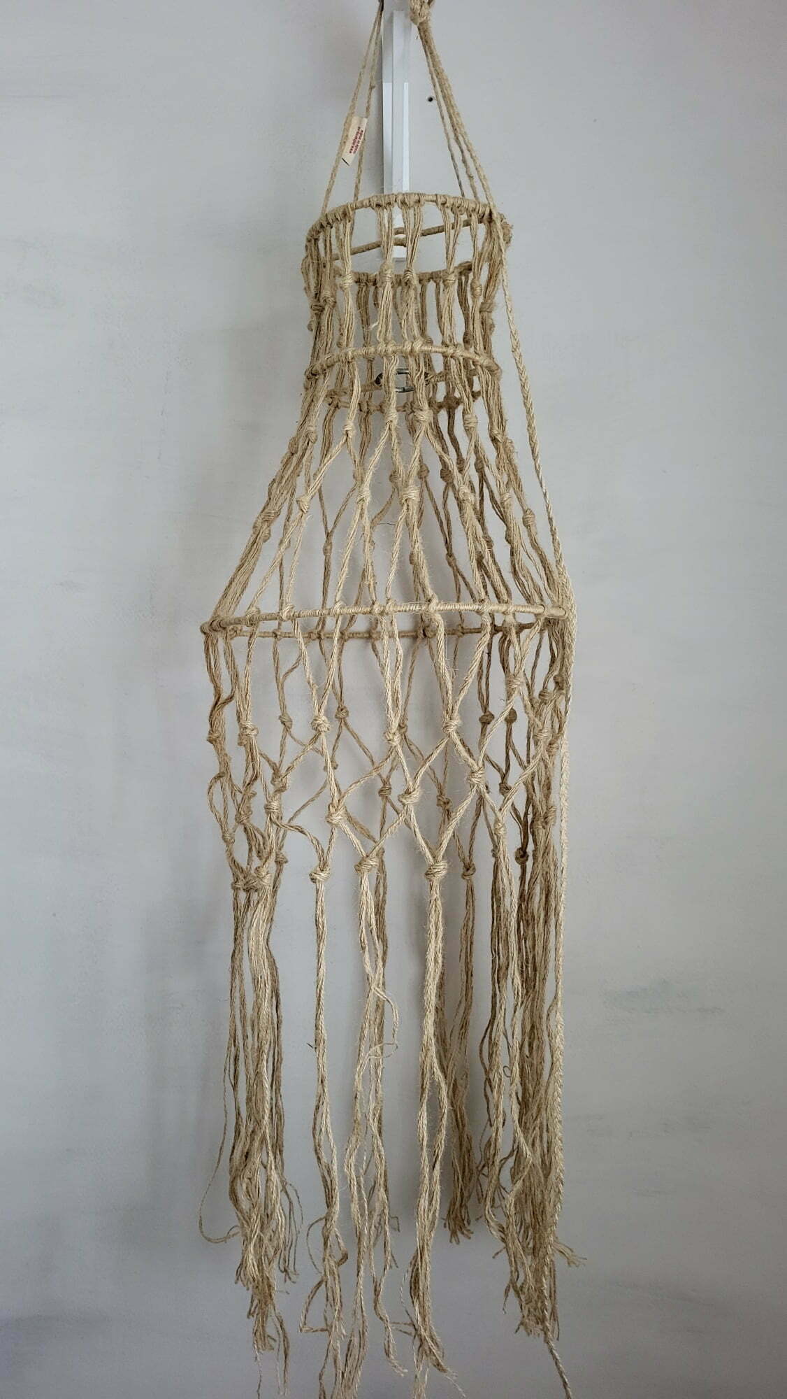 Jute lamp of hanger