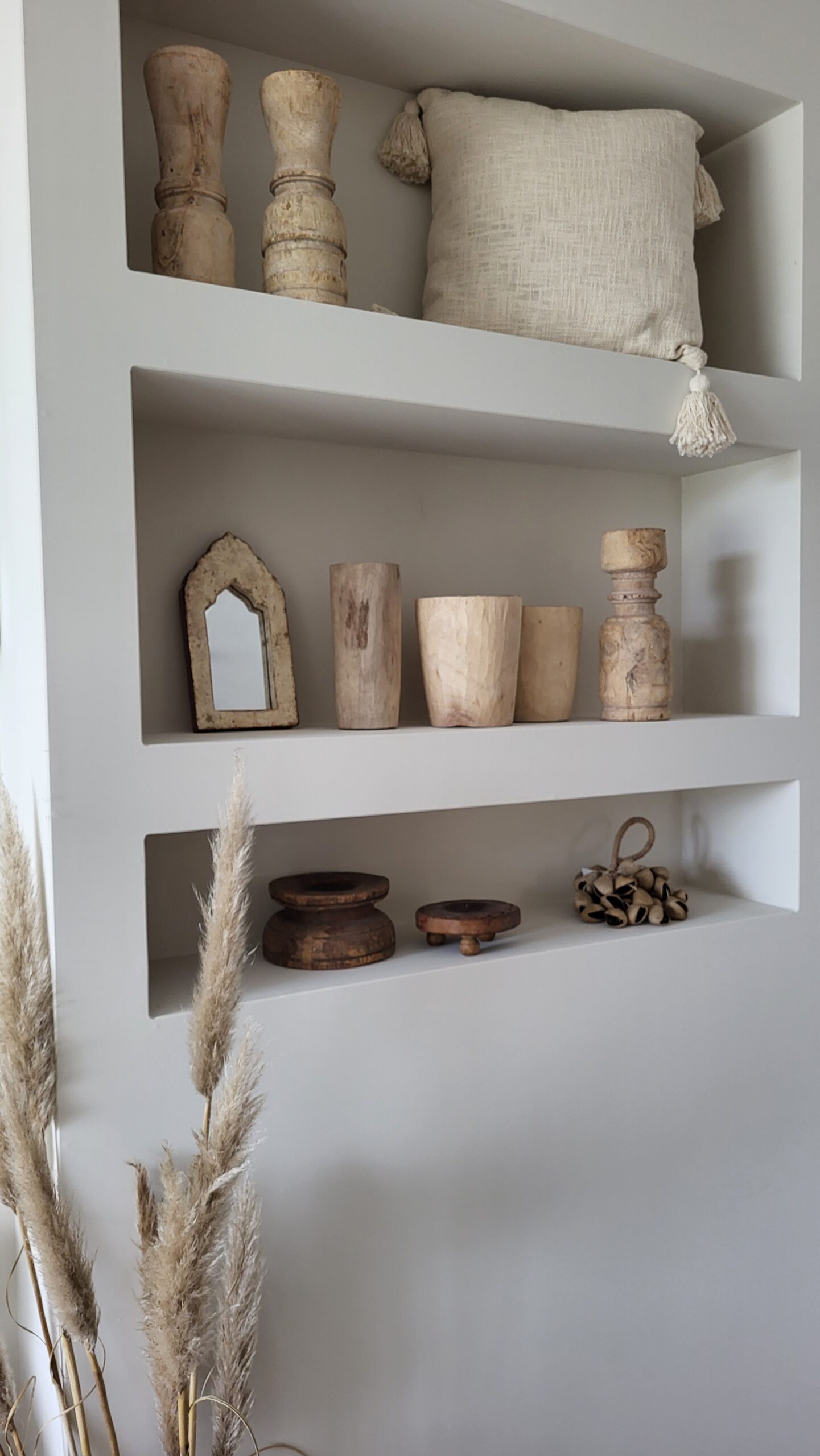 Candle Holder natural wood M 5