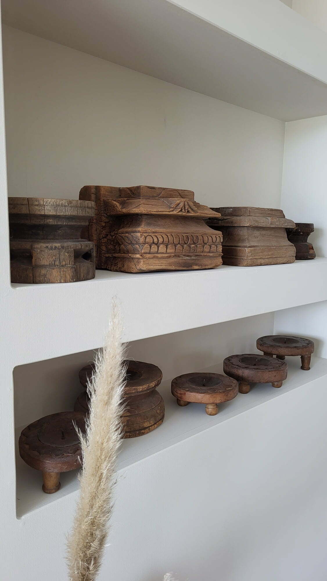 Candleholder old wood 2