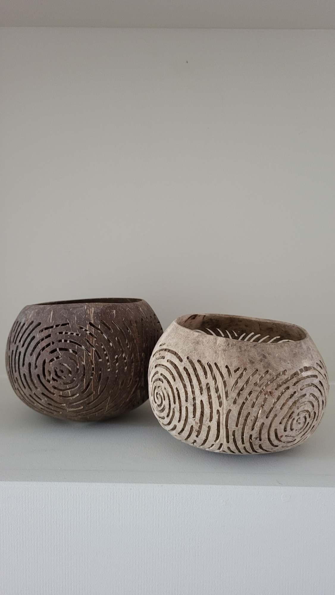 Coconut windlicht darkbrown