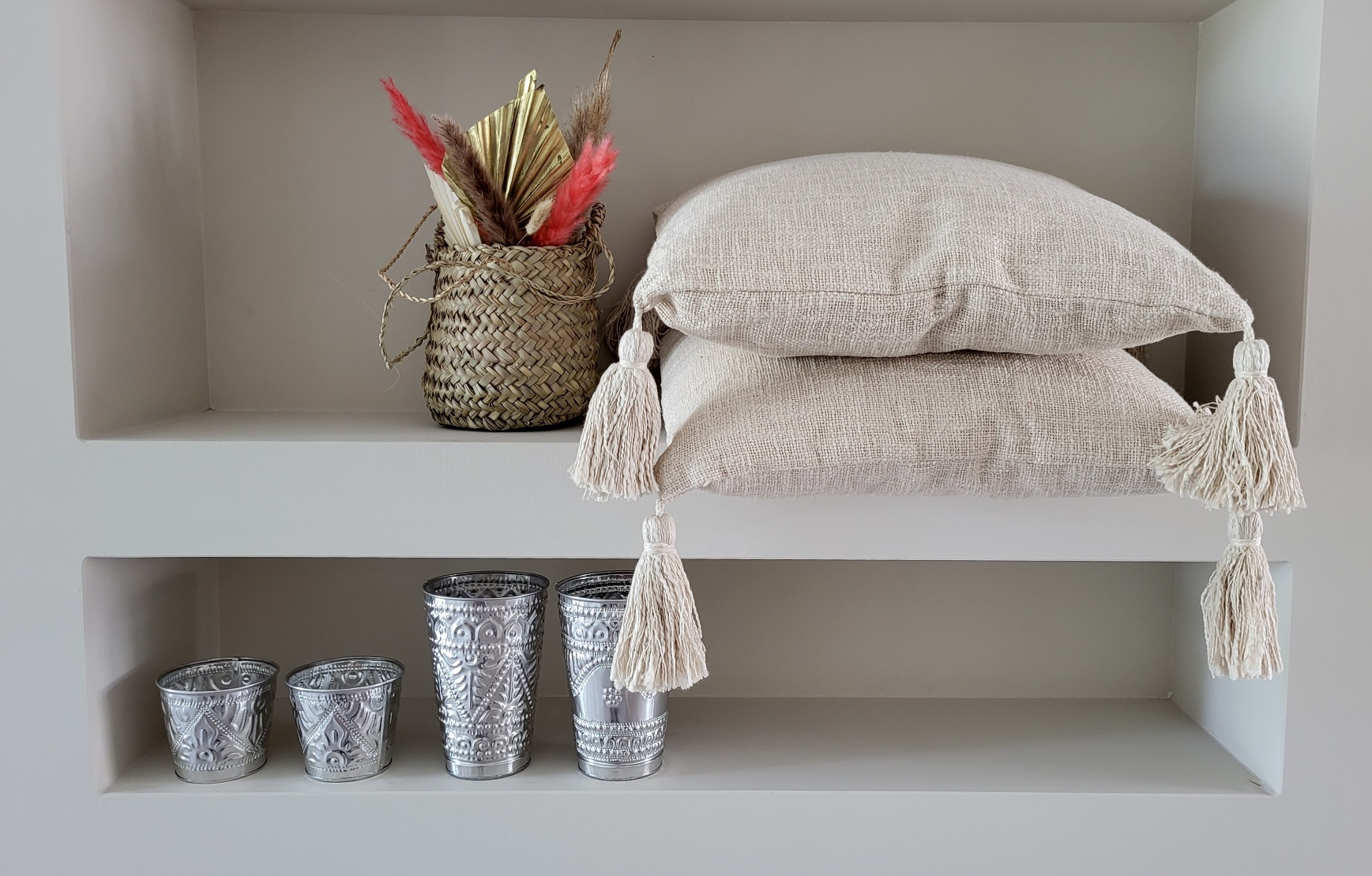 Kussen GoRound gebroken wit