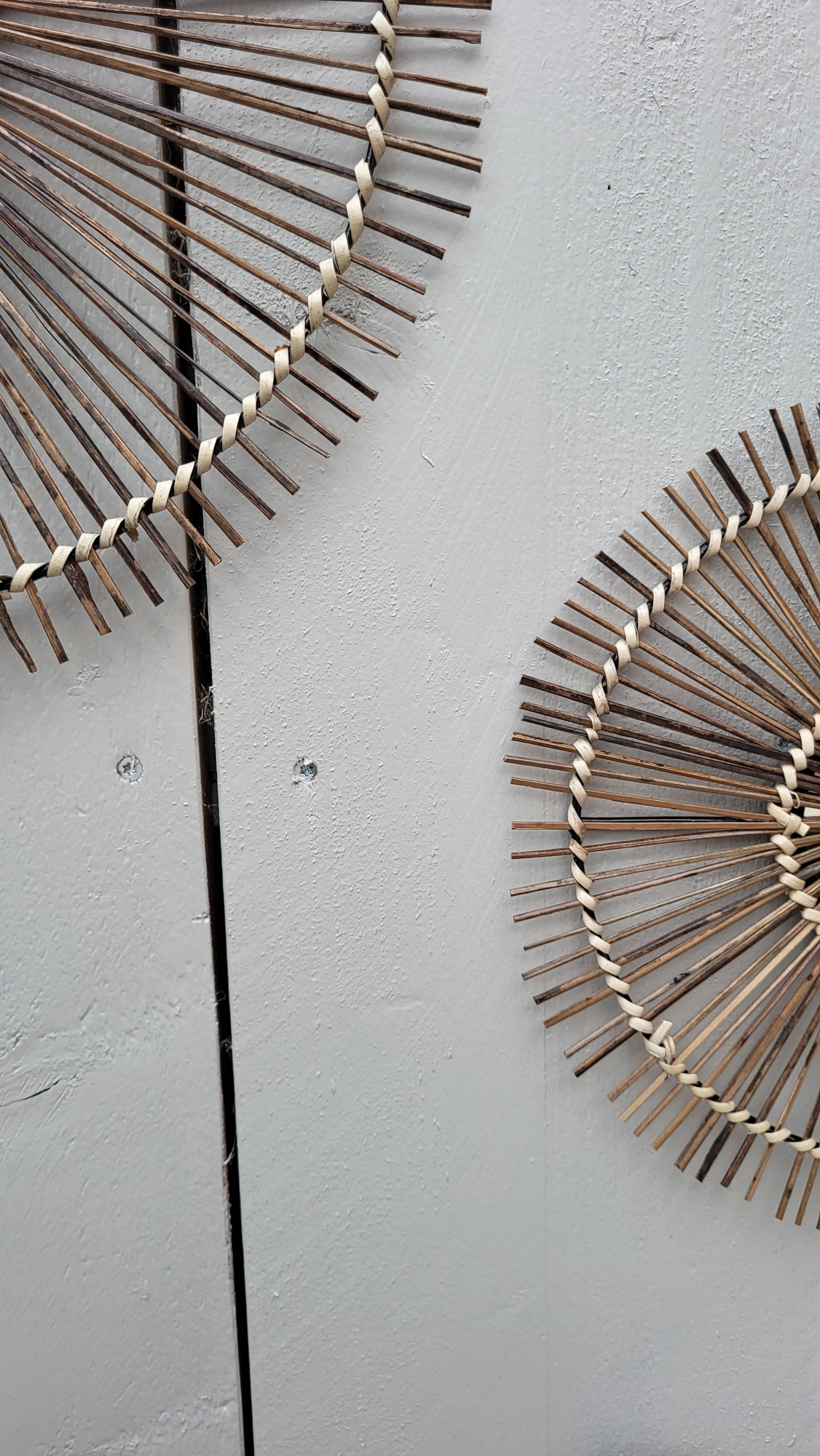 Cirkel Kokosnoot Spiegel set