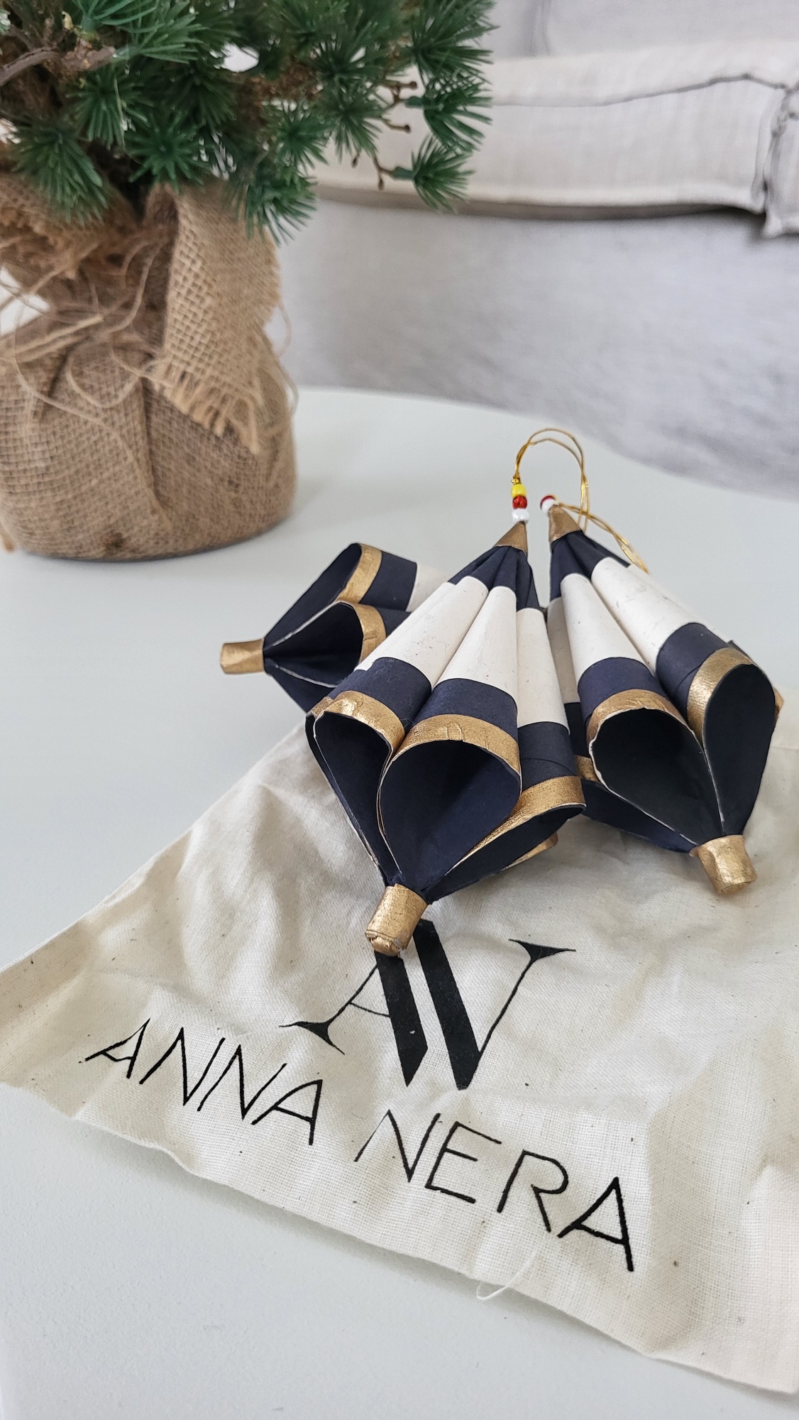 Kersthanger Kegel set van 3