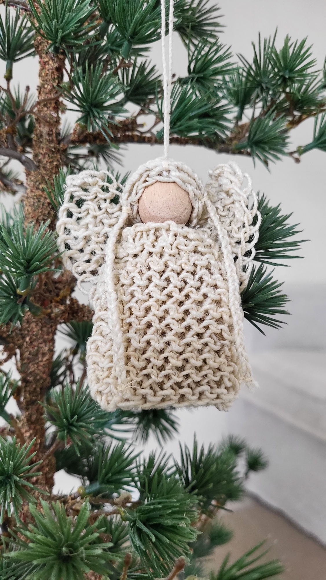 Engel hennep naturel 9 cm