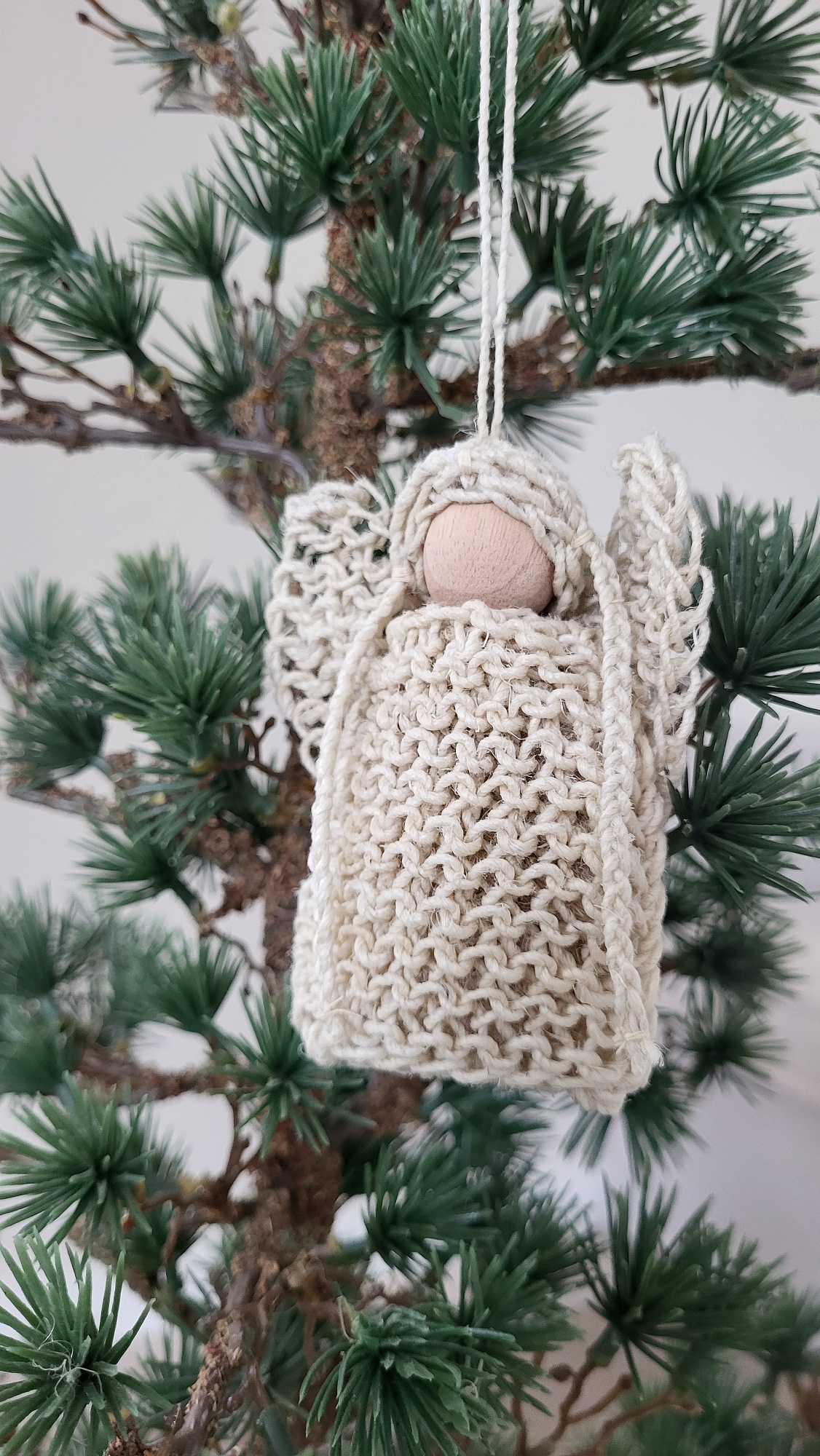 Engel hennep naturel 9 cm