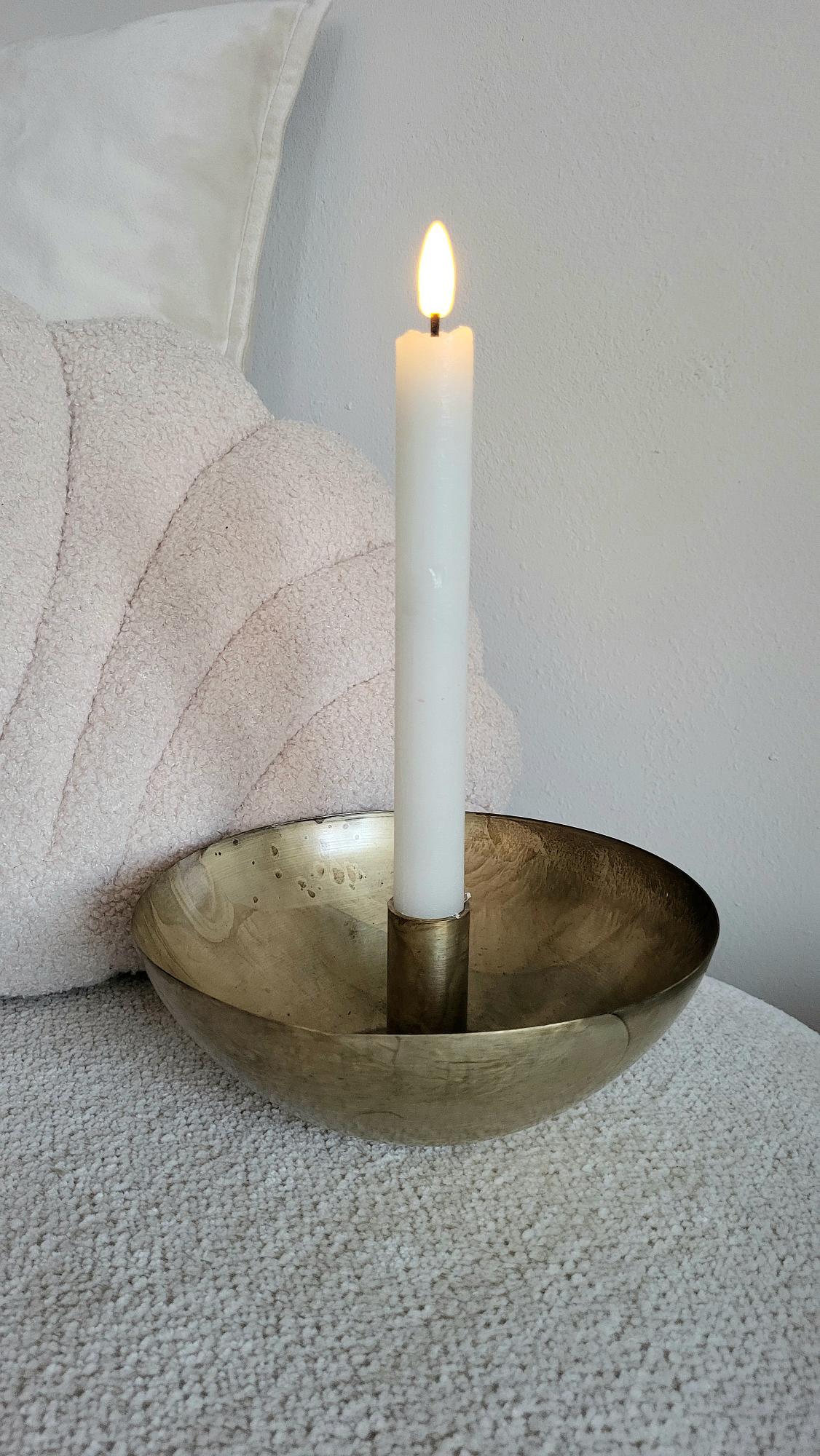 Candleholder gold Amalia
