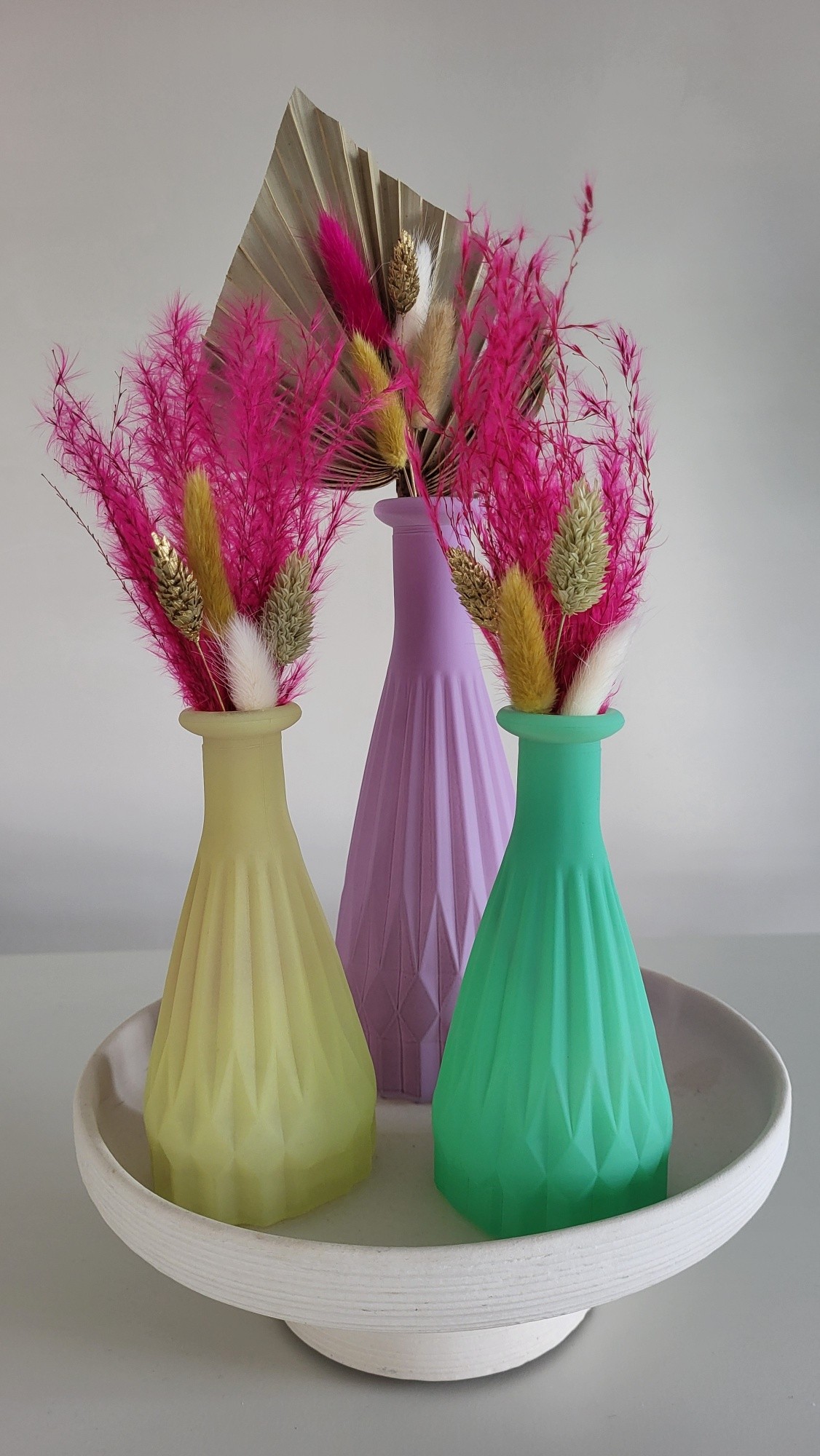 Vaasje groen met droogbloem