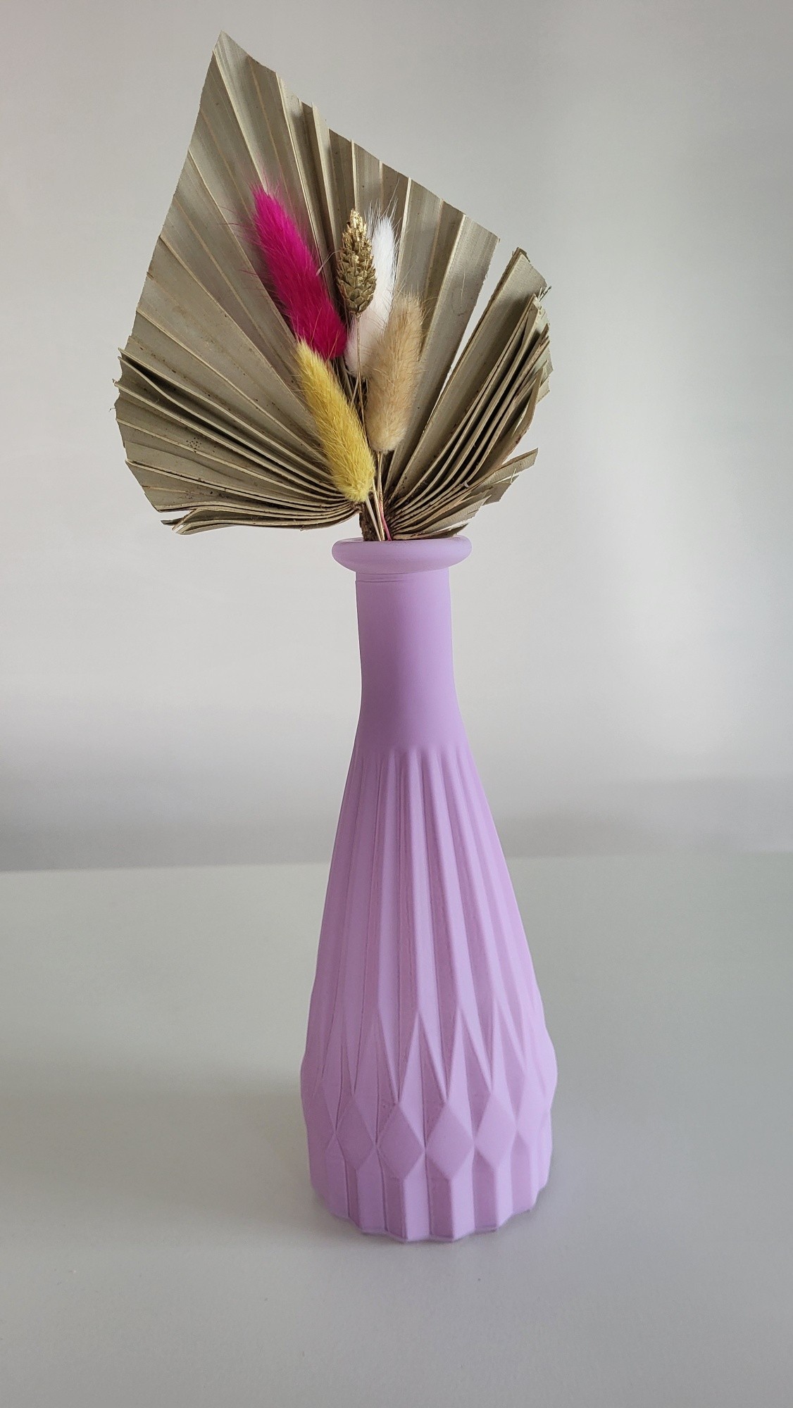 Vaasje Lila met droogbloem