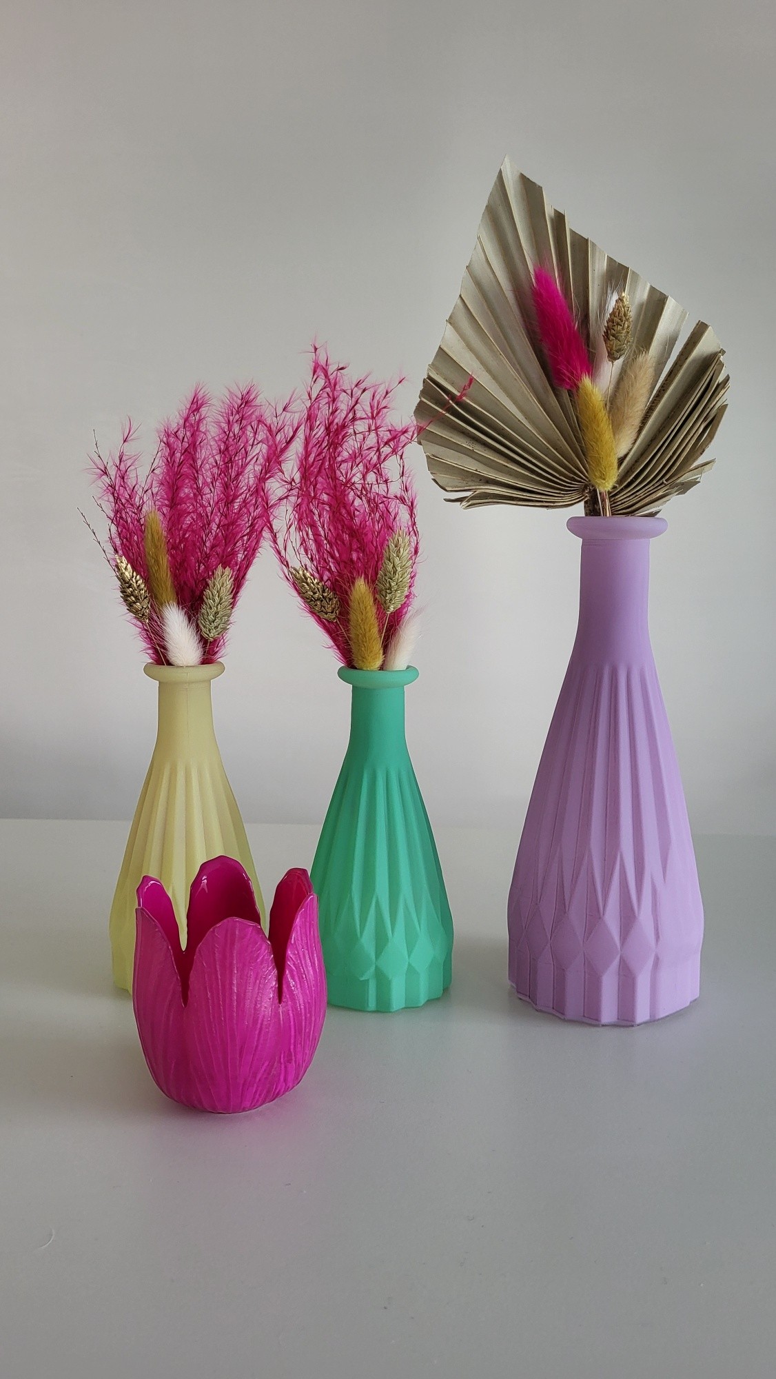 Vaasje groen met droogbloem