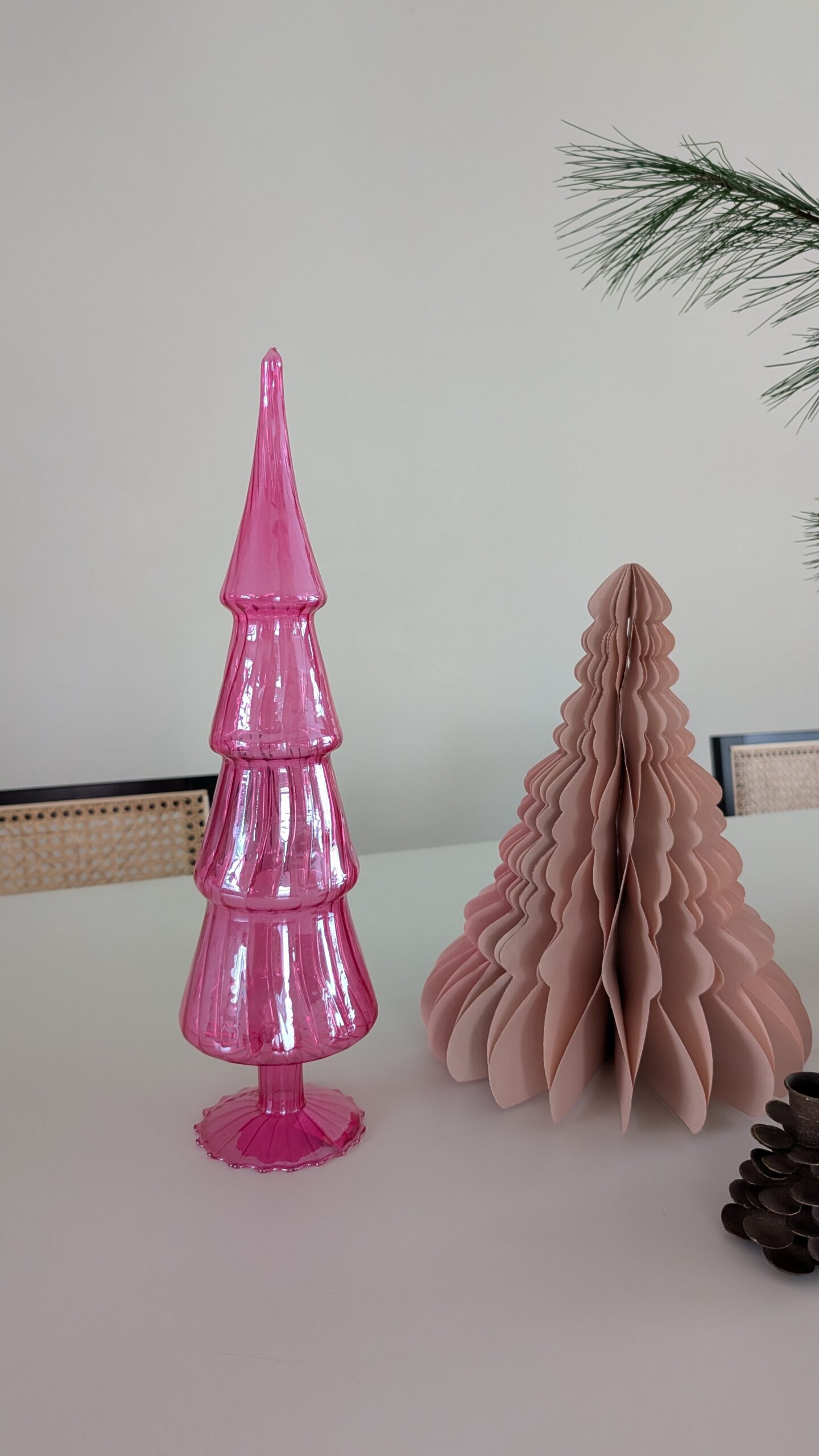 Decoratie boom van glas