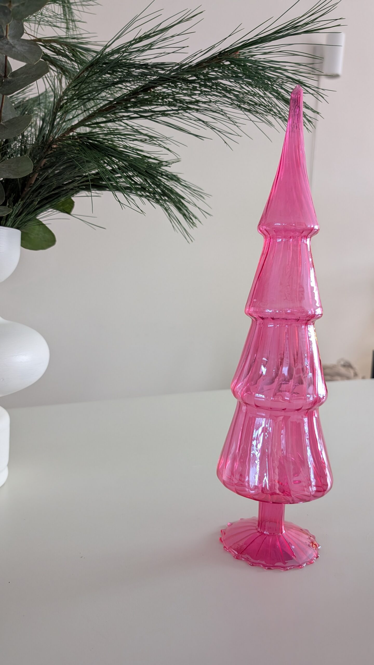 Decoratie boom van glas