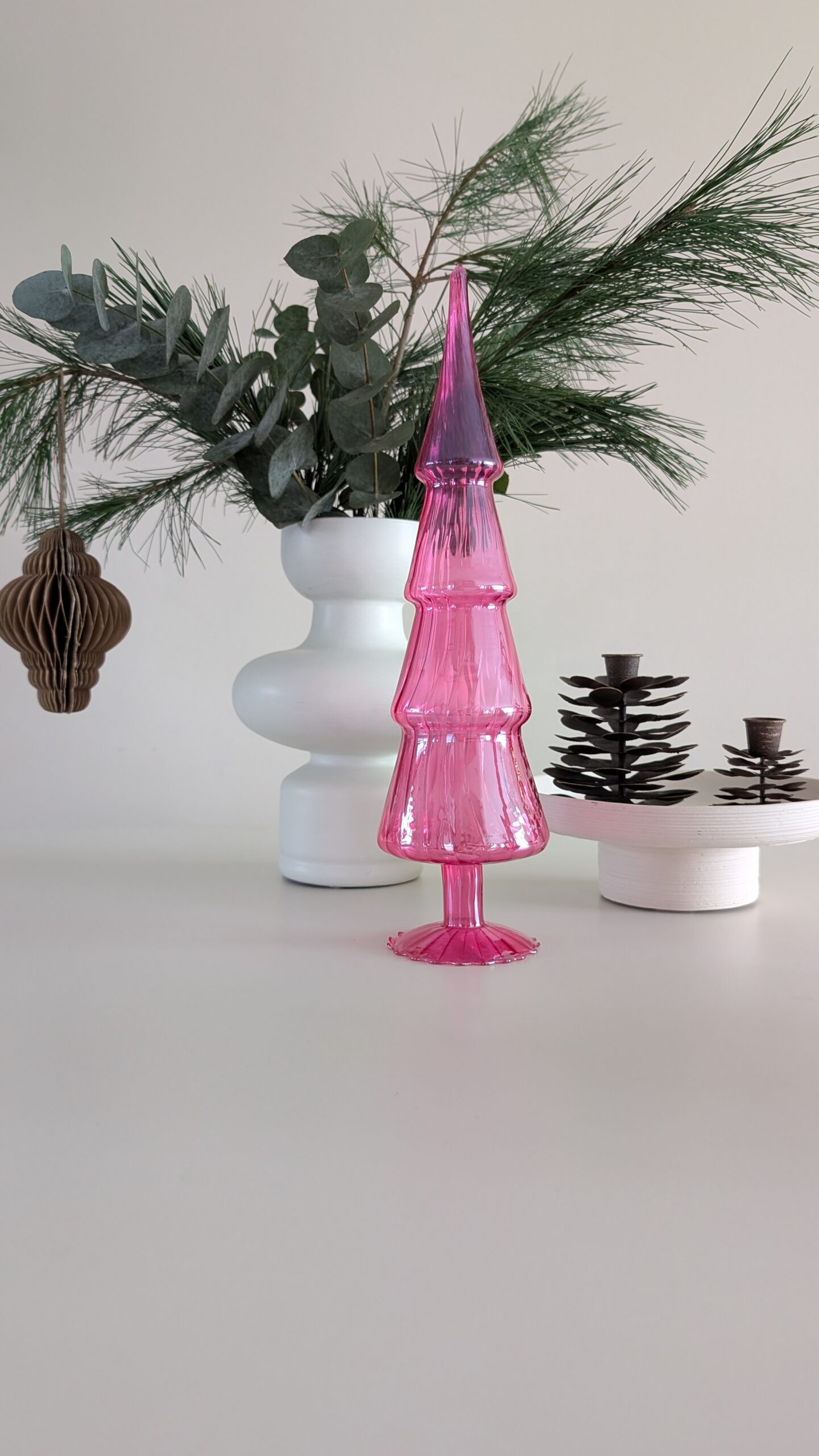 Decoratie boom van glas