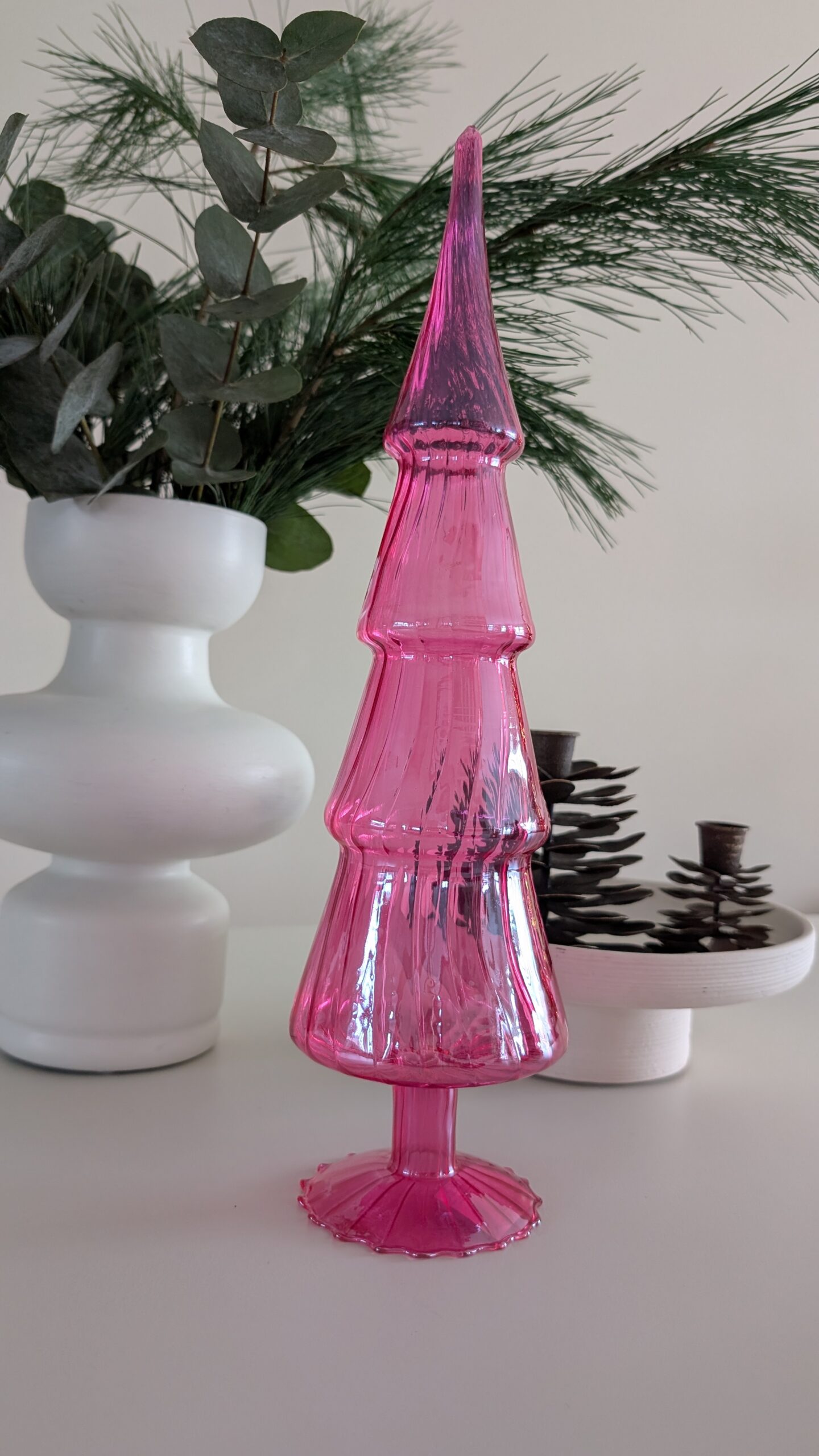 Decoratie boom van glas